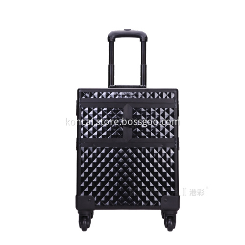 Professional Cosmetic Plastic Makeup Case With Handle